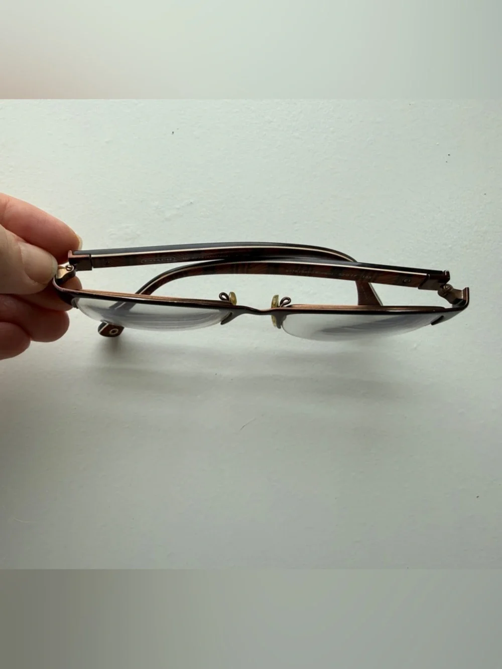 Coach HC5038 Montana Semi-Rimless Frames Satin Brown Women's Eyewear